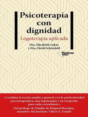 cover image of Psicoterapia con dignidad